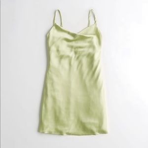 Hollister satin slip mini dress
